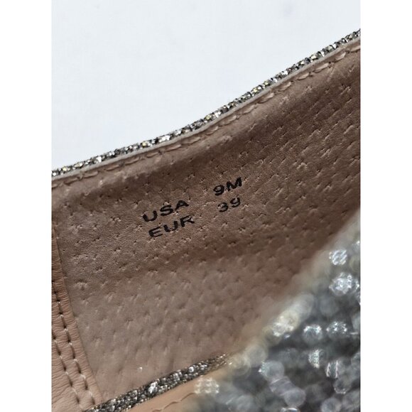 Nina Silver Gold Shimmer Pointed Toe Flats Dressy Glam Women's Size 9M - Picture 5 of 10